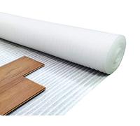 Royale - 2mm White Foam Underlay for Any Laminate/Real Wood Floor - 1m x 15m (15m2 Roll Size) - Acoustic Flooring Underlay