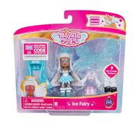 Royale High 3 Inch Ice Fairy Fashion Doll - 1 Figure with 9 Fashion Accessories - Virtual Item Code Included - Series 1 - Ages 5+