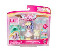 Jazwares Royale High 3” School Spirit Fashion Pack: Art - Light Series 1-1 Figure with 15 Accessories - Wings Become Rings - Virtual Item Code Included - Ages 5+