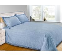 Royale Linens® Candlewick Bedspread Blue Traditional Bed Throw (King)