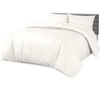 Royale Linens® Duvet Cover Set - Soft 100% Egyptian Cotton 300 Thread Count Duvet Cover with Pillow case - Bedding Quilt Cover Set (Cream, Double)