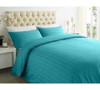 Royale Linens® Egyptian Cotton Duvet Cover, 100% Long Staple Cotton Thick Duvet Cover 400TC, Quilt Cover with Pillow Cases (Teal, Single)