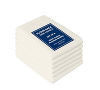 ROYALE LINENS Flour Sack Dish Towels - Kitchen Towel - Super Absorbent Flour Sack -100% Ring Spun Cotton -Tea Towels - for Embroidery, Cloth Diapers, Cheese Strainers (Cream - 33" X 38" Pack of 6)