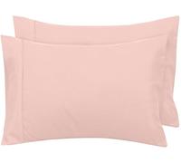 Royale Linens King Size Pillowcase Set of 2 - 20" x 40" - Pink - 100% Brushed Microfiber, Wrinkle & Fade Resistant