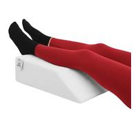Royale Linens Leg Elevation Pillow - Sleeping Blood Circulation, High-Density Foam Leg Wedge Pillow for Swelling - Relieves and Recovers Foot & Ankle Injuries - Ankle Bolster Body Positioner (White)