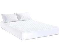 Royale Linens® Microfiber Mattress Protector Quilted Waterproof 30cm Deep Fitted Mattress Topper Poly-Cotton Hotel Quality Anti-Allergy and Breathable (Cot Bed 70cmx140cm(30CM DEEP))