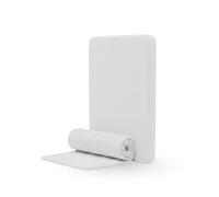 Royale Linens Premium Firm Foam Sheet - Cut to any size | Upholstery Foam for Bench, Sofa, Cushions & Pet Beds | Replacement Cushion Foam - UK Made (With Quilted Cover, 18"x16"x3")