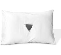 Royale Linens® Side Sleeping Hole Pillow with an Ear Hole includes White Cover (18x28 inch)