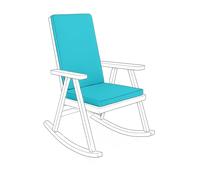 Royale Linens Waterproof High Back Chair Cushion for Garden & Patio Chairs 96x41x5cm Loungers, Recliner, Relaxer Durable & Comfy Seat Pads for Indoor/Outdoor Use, Foldable Seating Cushions (Aqua)