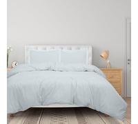 Royale Linens White Duvet Cover Set - 3 Piece Double Brushed Queen Size With Zipper Closure, 1 Duvet Cover 90x90 Inches and 2 Pillow Shams