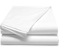 Royale Linens® White Flat Sheets 100% Egyptian Cotton Bed Sheet 800 Thread Count Super Soft Hotel Quality - Breathable and Fade Resistant (Super King Flat Sheet)