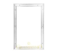 Royale® Silver Matwell Frame - Stainless Steel Entrance Door Mat Frame Surround Floor Insert - Ideal For Barrier Coir Matting - 3 Sizes To Choose From - Small, Medium or Large (Small (61cm x 36cm))