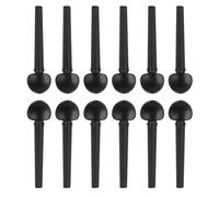 ROYALEAD 12Pcs Ebony Wood Oud Violin Tuning Peg Tuner Oud Pegs Oud Shaft Handle Musical Intruments Parts & Accessories