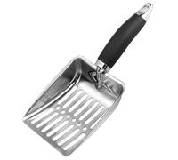 ROYALEAD Large Cats Litter Scoops Metal Scoops for Cats Litter Hollowed Poops Sifting Deep Shovel Litter Cleaner