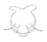 ROYALEAD Punk Irregular Mask Gothic Mechanical Alien Fluid Face Accessories Metal Earrings for Women Men Halloween Party Jewelry