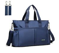 ROYALFAIR Nappy Changing Bags, Baby Changing Bag For Mom And Dad Portable Messenger Tote Bag With Pram Clips, Maternity Diaper Bag Travel Tote Bag (Royal Blue,Medium)