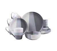 Royalford 16 Piece Stoneware Dinnerware Set Microwave, Dishwasher & Freezer Safe