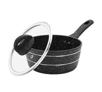 20cm Non-Stick Granite Coating Multipurpose Saucepan with Lid Royalford Black One Size