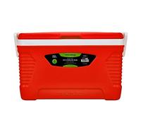 Royalford 32L Insulated Ice Cooler Box - 3 Layer Thermal Insulation Chiller Box - Portable Ice Box, Robust Cool Box for Camping Picnic Food & Drinks Container, Red