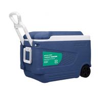 ROYALFORD 45L Insulated Cooler Box | Portable Ice Box with Handle Wheels | Heavy Duty Cool Box for Camping Picnic Travel | 3 Layer Insulation Chiller Box BPA Free High Performance Cooling Upto 24 Hour