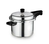 Royalford 5 L Pressure Cooker Indian Rice Cooker Aluminium Casserole Stock Pot in Metallic Silver | Size: 5L Royalford Metallic Silver 5L