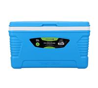 Royalford 50L Insulated Ice Cooler Box - 3 Layer Thermal Insulation Chiller Box - Portable Ice Box, Robust Cool Box for Camping Picnic Food & Drinks Container, Blue