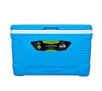 Royalford 62L Insulated Ice Cooler Box - 3 Layer Thermal Insulation Chiller Box - Portable Ice Box, Robust Cool Box for Camping Picnic Food & Drinks Container, Blue