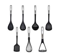 Royalford 7 PC Nylon Kitchen Utensil Set for Cooking in Black Royalford Black