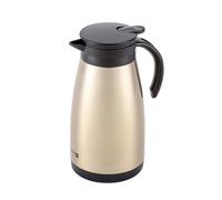 Royalford Coffee Pot | Stainless Steel Thermal Carafe 1500ML/51 oZ Jug | Double Walled Vacuum Insulated Coffee Pot with Press Button | Ideal for Coffee, Tea, Beverage etc | Gold