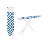 Foldable Ironing Board, Adjustable Height & Iron Rest 114 x 33 cm, Blue Royalford Blue One Size