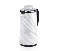 Royalford Marble Vacuum Flask | Double Walled Vacuum Insulated Tea Carafe 1900ML /64OZ Jug | Heat & Cold Retention, Thermal Insulated Airpot | Portable & Leak Proof, Preserves Flavor & Freshness