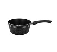 Royalford Milk Pan 16 CM Multipurpose Saucepan - Non-Stick Coating Soup Pot Milk Pan, Easy to Clean, Induction Sauce Pot with Pour Spout, Black (16 CM)