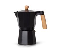 Royalford Moka Pot Italian Espresso Maker 6-Cup / 300ml - Aluminum, Safety Valve, Wooden Handle | RFU12540