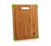 Royalford Natural Bamboo Chopping Board | Large Kitchen Cutting Board (40x28x1.5) CM - Best for Food Prep, Meat, Vegetables, Bread & Cheese | Professional Grade for Strength, Durability & Lightweight