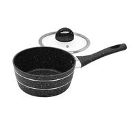 16cm Non-Stick Granite Coating Multipurpose Saucepan with Lid Royalford Black One Size