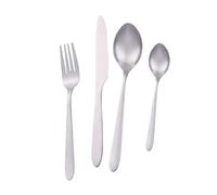 Royalford Stainless Steel Cutlery Set, 16 Piece | Matt Finish Stainless Steel Cutlery Set with 4Pc Tea Spoon, 4Pc Table Spoon, 4 Pc Fork & 4 Pc Knife | Dishwasher Safe & Easy Clean | Set for 4 People