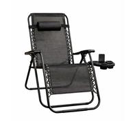 Royalford Zero Gravity Chair Folding Recliner Garden Lounger 120Kg Support