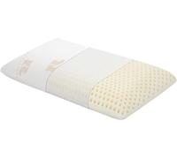 Royalisneeo 100% Talalay Natural Latex Pillow, Medium Support Bed Helps Relieve Pressure, Perfect Package Best Gift with Removable Cotton Cover Back, Stomach and Side Sleepers, Standard