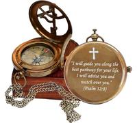 RoyalMart Communion & Confirmation Gift for Teenage Boys | Baptism Religious Gifts for Men, Christian, Catholic, Graduation | Sentimental & Inspirational Present (Psalm 32:8)