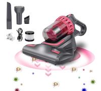 Royalswill Bed Vacuum Cleaner with HEPA Filtration, Deep Mattress Vacuum Cleaner UV Lamp Sterilization, Mattress Cleaner Machine, Cordless Handheld Vacuum Cleaner for Bed, Sofa, Carpets