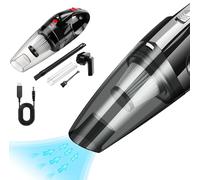 Royalswill Handheld Vacuum Cleaner Cordless, Hand Vacuum, 8000PA Super Suction Hand Car Vac, Rechargeable Portable Lightweight Wet Dry Car Vacuum Cleaner for Home and Car Cleaning