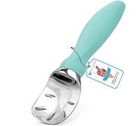 ROYALTEC Heavy Duty Ice Cream Scoop - Zinc Alloy, Ergonomic Handle, Rustproof & Dishwasher Safe - Cuts Through Hard Ice Cream with Ease (Mint)