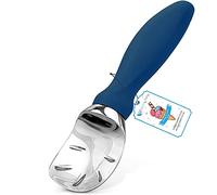 ROYALTEC Heavy Duty Ice Cream Scoop - Zinc Alloy, Ergonomic Handle, Rustproof & Dishwasher Safe - Cuts Through Hard Ice Cream with Ease (Dark Blue)