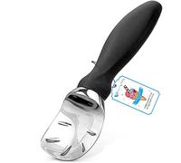 ROYALTEC Ice Cream Scoop, Dish Washer Safe Ice Cream Spoon for Hard ice Cream with a Comfortable Grip Handle, Sturdy and Durable Design (Black)