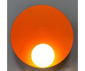 ROYALTECH Aphrodite wall light, orange, Ø 33 cm, metal, G9