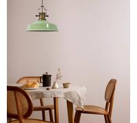 ROYALTECH Augusta hanging light, mint green, Ø 40 cm, metal, E27, vintage