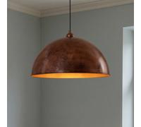 ROYALTECH Casimir pendant light, burnished copper, Ø 50 cm, metal, E27