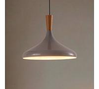 ROYALTECH Chris pendant light, grey/white, Ø 35 cm, metal