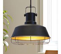 ROYALTECH Mason pendant light, black, Ø 41 cm, metal, E27