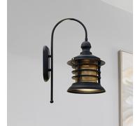 ROYALTECH Nostalji wall light, black, height 48 cm, metal, E27